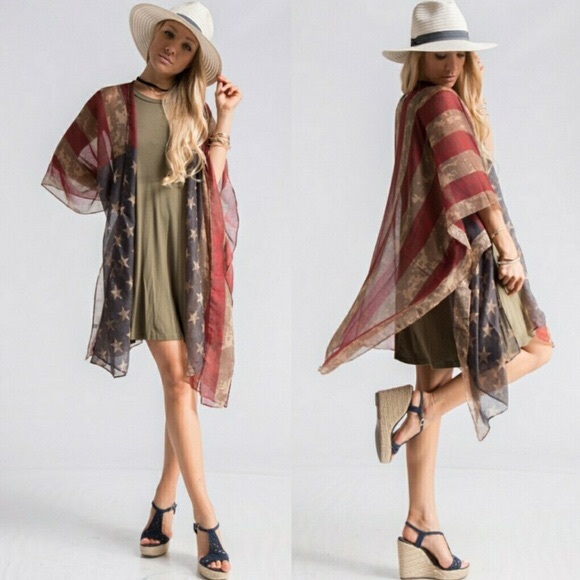 Chiffon Swimsuit-Coverup Sarong 2020-USA # - Picture 3 of 3